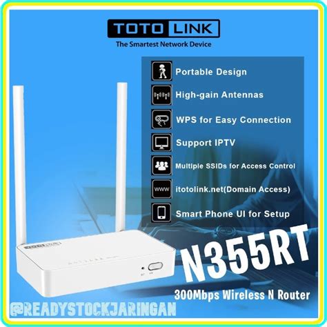 Jual TOTOLINK N355RT 300Mbps Wireless N Router Shopee Indonesia