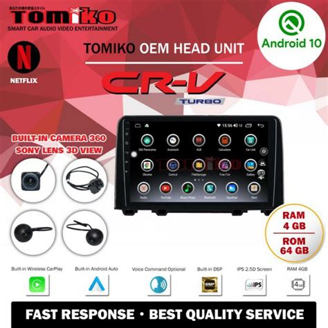 Jual Headunit Android Tomiko Oem Crv Turbo Camera Sony Lens D