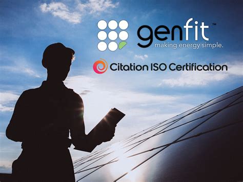 We Have Been Awarded A Citation Iso Certification Genfit