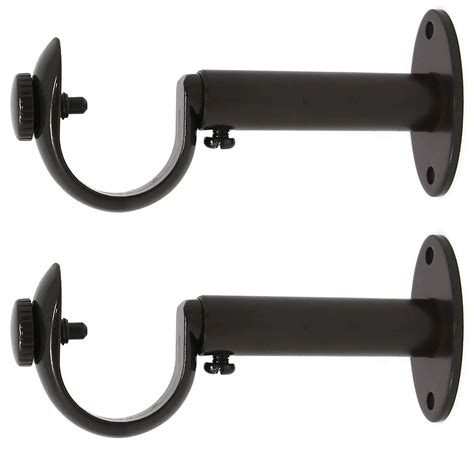 Zinc Curtain Drapery Rod Adjustable Bracket, Fits 1 1/8" or 1 1/4" Rod – urbanest