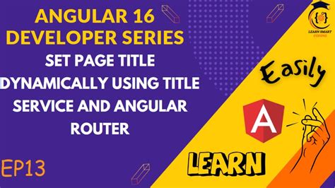 E Commerce Angular Dev Series Set Page Title Dynamically Using Title