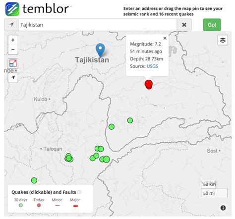 Tajikistan: Magnitude 7.2 earthquake hits rural areas in the East. - Temblor.net