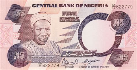 5 Naira Nigéria Numista