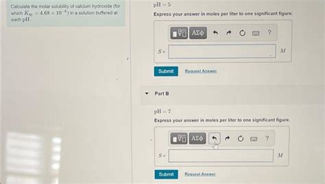 Solved Calculate The Molar Solubility Of Calcium Hydroxide Chegg