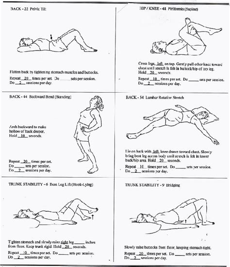 Printable Exercises For Sciatica Pain Pdf