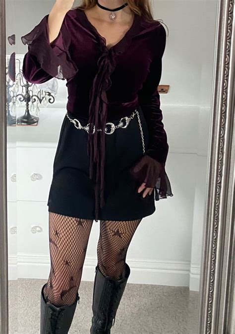 Whimsigoth Velvet Outfit In 2024 Outfits Pretty Outfits Fashion