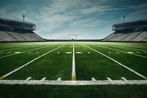 Premium AI Image | American football field and lines