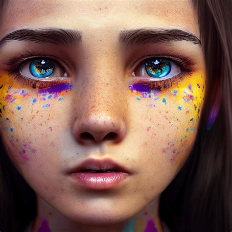 “a Girl With Kaleidoscope Eyes” By Zenotech Ai Made Using Midjourney