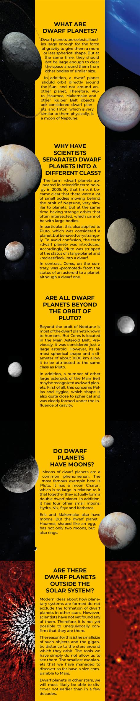 Key facts about dwarf planets