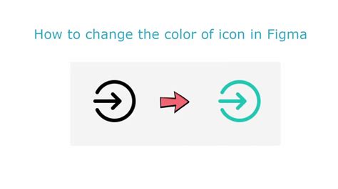 Figma How To Change Color Of Icon Youtube