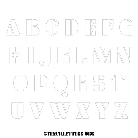 4 Inch to 10 Inch Uppercase & Lowercase Alphabet Stencils (Al - Stencil ...