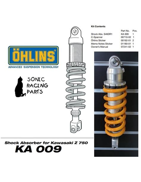 Ka Rear Shock Absorber Ohlins Kawasaki Z Ebay