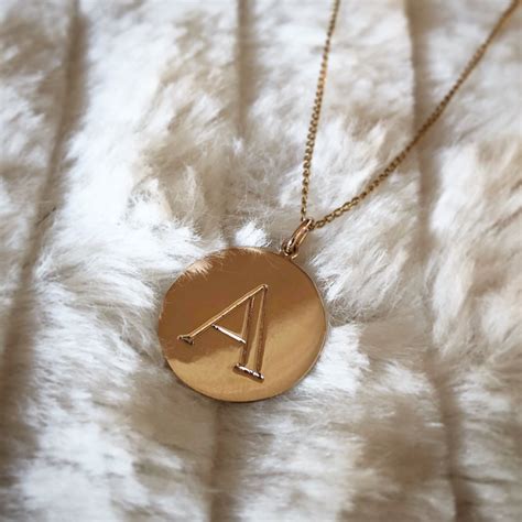 Gold Initial Pendant For Everyday look | Highlands Jewellery