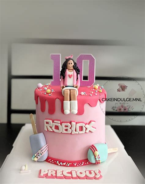 Pink Roblox Cake for Girl - CakeIndulge PH