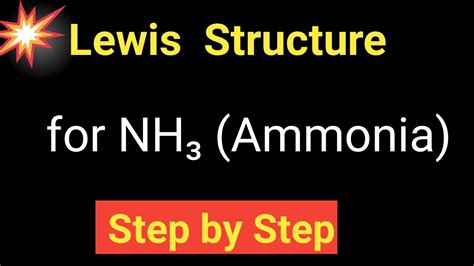 Nh3 Lewis Structurelewis Dot Structure For Nh3ammonia Lewis