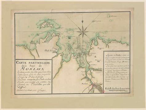 Carte Particuli Re De La Baye De Morlaix Et D Une Partie Des C Tes Qui