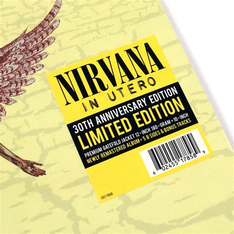 Nirvana In Utero 30th Anniversary Edition 180g Vinyl Lp10 —