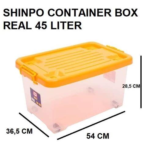 Jual Shinpo Container Box Real Cb 45 Liter Kontainer Sky Sip 111 Cb45