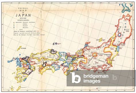 Image Of Japan Feudal Map Of Japan Before Sekigahara 1600 A History