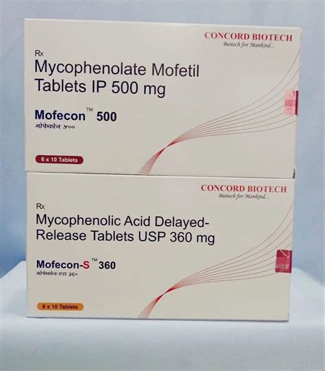 Mycophenolic Acid 360 Mg Tablets At ₹ 540stripe Myfortic Tablet In