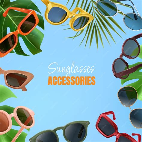 Premium Vector Realistic 3d Sunglasses Accessory Frame