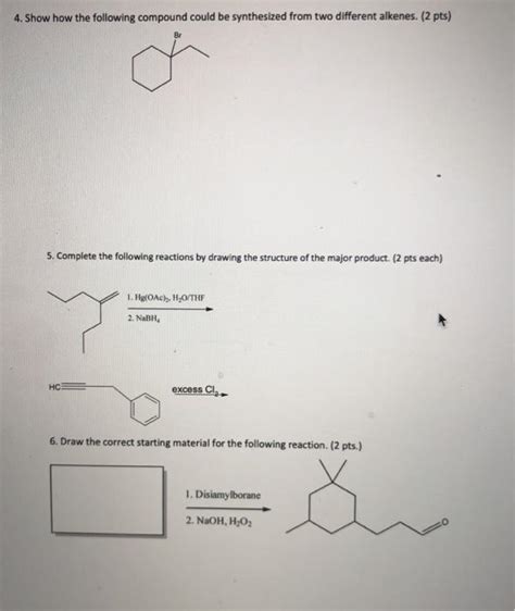 Solved 4 Show How The Following Compound Could Be Chegg