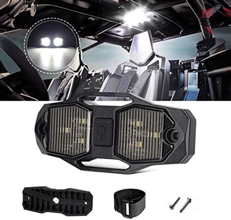 Kemimoto Utv Dome Light Universal Roll Bar Cage Mount Interior Lights