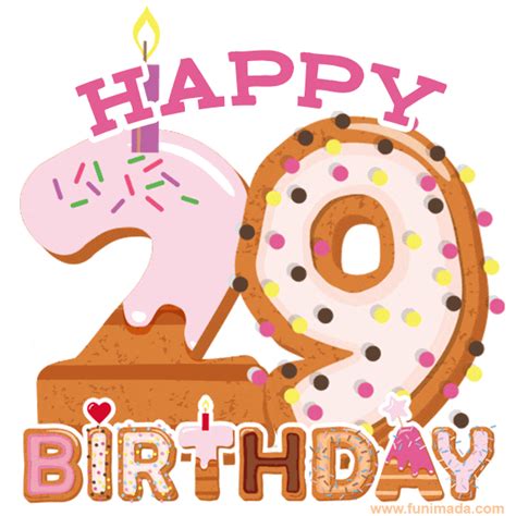 Happy 29th Birthday Animated GIFs | Funimada.com