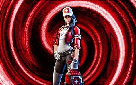 Download Wallpapers 4k Remedy Red Grunge Background Fortnite Vortex