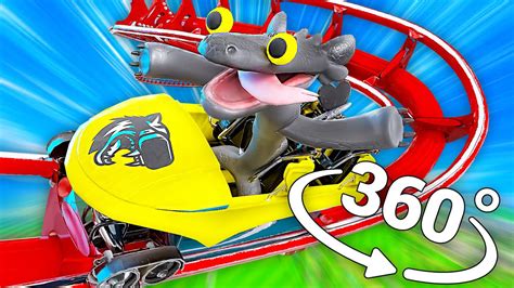 Toothless Dragon Dancing Roller Coaster In 360° Video Vr 8k