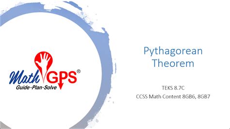 Pythagorean Theorem - Math GPS