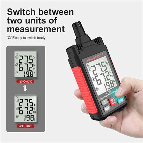 Temperature Humidity Meter High Precision Digital Hygrometer With Dew