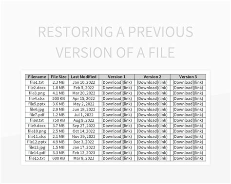 previous version templates  google sheets  microsoft excel