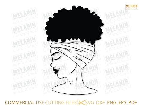 Afro Lady Svg Afro Svg African American Woman Svg Afro Etsy