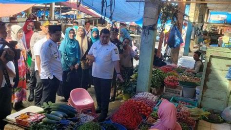 Cegah Inflasi Pj Bupati Aceh Tenggara Tinjau Pasar Pagi Lawe Rutung