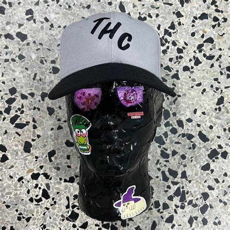 Vintage Y2k Thc Weed Snapback Hat Gem