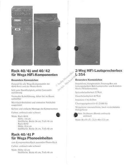 Wega Hifi Programm