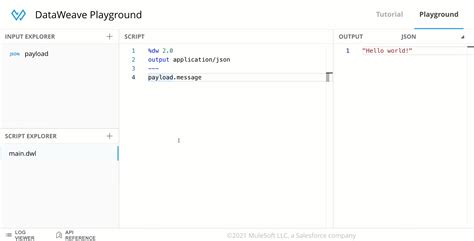 Learn Dataweave With The Dataweave Playground And Interactive Tutorial