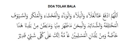 Bacaan Doa Tolak Bala Lengkap Beserta Latin Dan Terjemahnya Doa