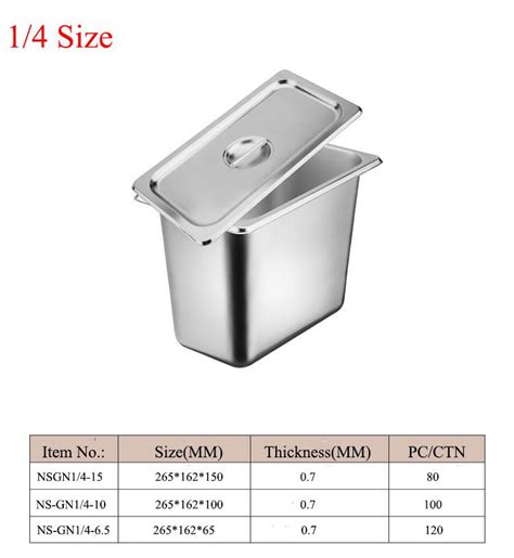 Commercial Kitchen Catering Equipment Stainless Steel Gn Food Pan