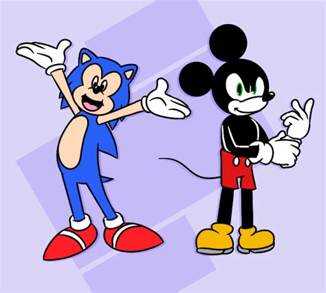 I Ve Seen People Edit Sonic To Have Mickey S Eyes But I Wanted To See Just How Cursed This