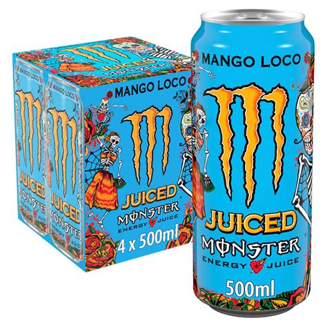 Monster Energy Drink Mango Loco X Ml Sports Energy Drinks