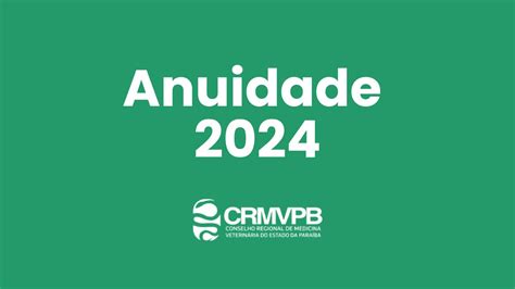 Anuidade Boletos Est O Dispon Veis Para Pagamento Crmv Pb