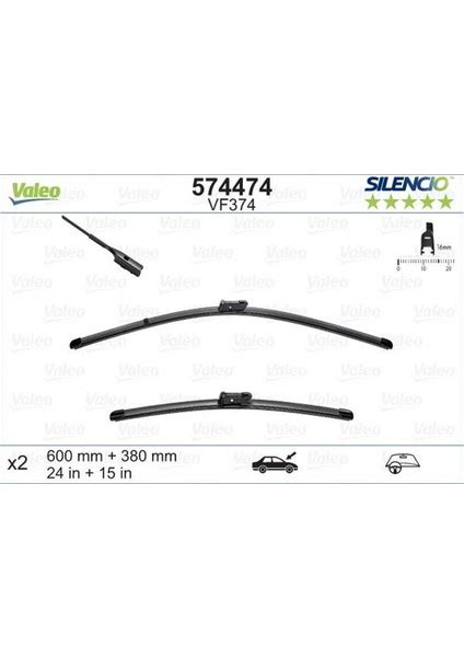 Valeo Silecek Cm X Flat Blade Muz Tipi Audi A Vw Fiyat