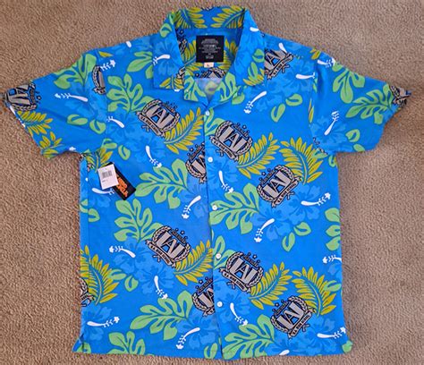 Funimation Production Blue Hawaiian Shirts For Men Mercari