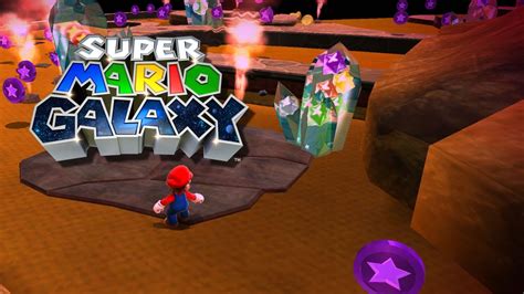 Super Mario Galaxy Melty Molten Galaxy Red Hot Purple Coins