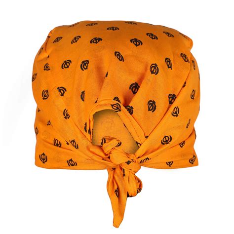 Buy Bismaadh Cotton Sikh Religious Khanda Printed Patka Durag