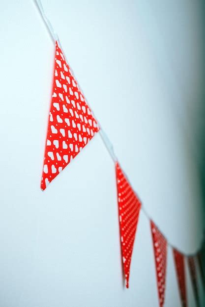 Premium Photo | Colorful party flags made of paper