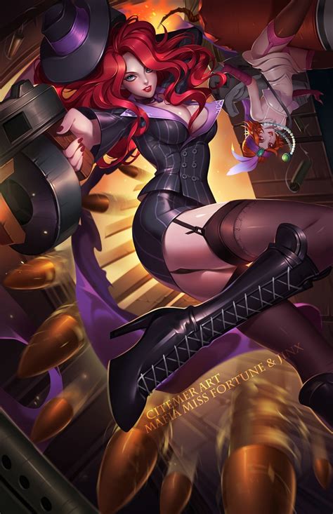 Jinx Miss Fortune Crime City Miss Fortune And Crime City Jinx