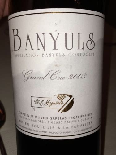 Domaine Vial Magn Res Banyuls Grand Cru Vivino Us